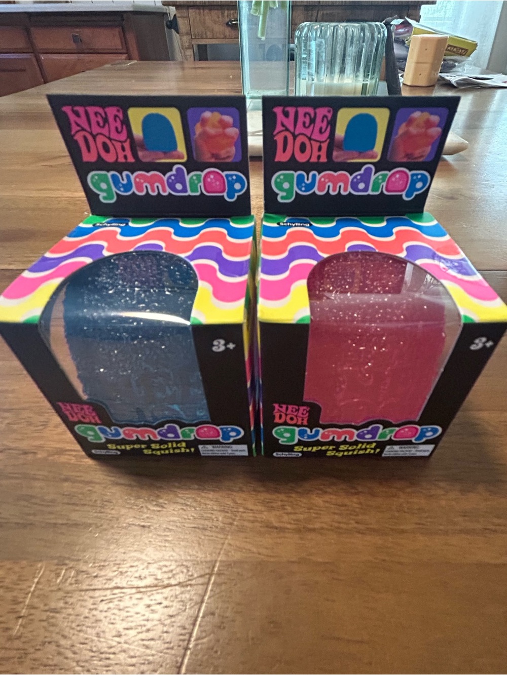 Gumdrop Glitter Squishy Fidget - Pink